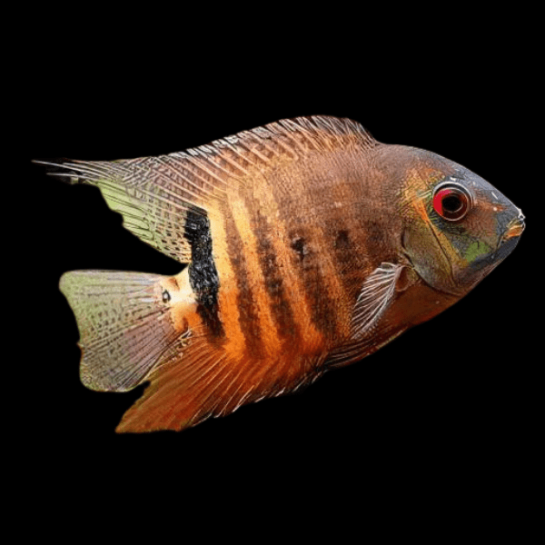 Red Mouthbrooding Severum Cichlid Heros Liberifer 5cm - Real Aquatics