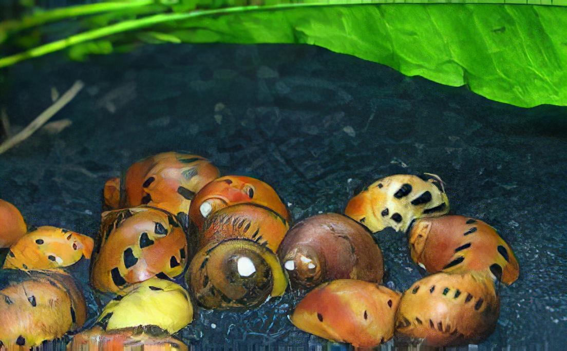 Red Onion Snail Vittina Semiconica 2cm - Real Aquatics