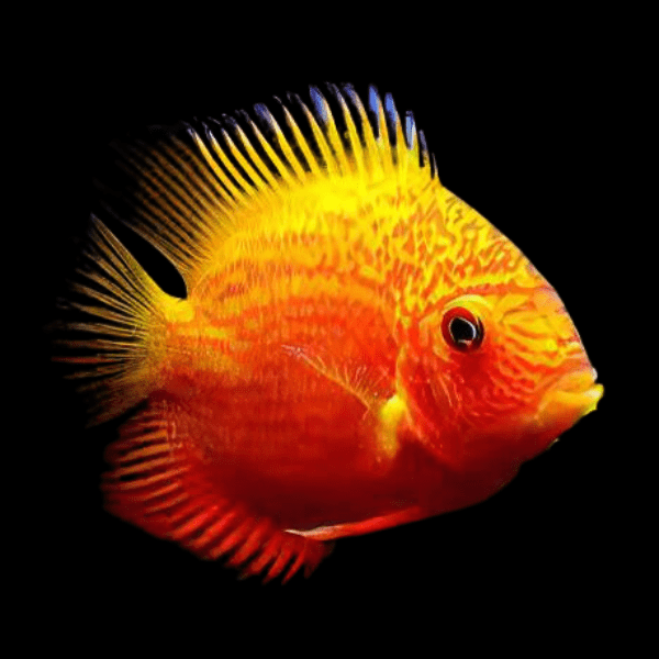 Red Spotted Gold Severum Cichlid Heros Efasciatus 5cm - Real Aquatics
