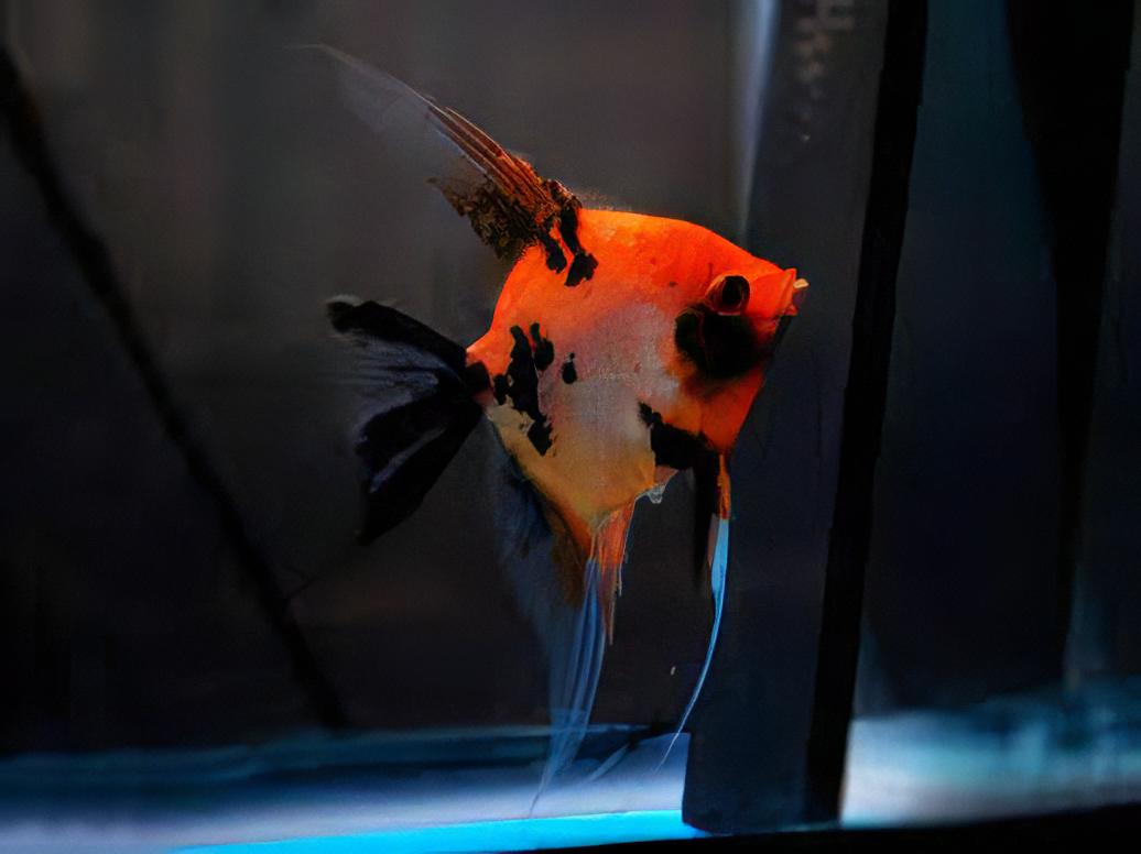 Red Devil Angelfish Pterophyllum Scalare 5cm - Real Aquatics