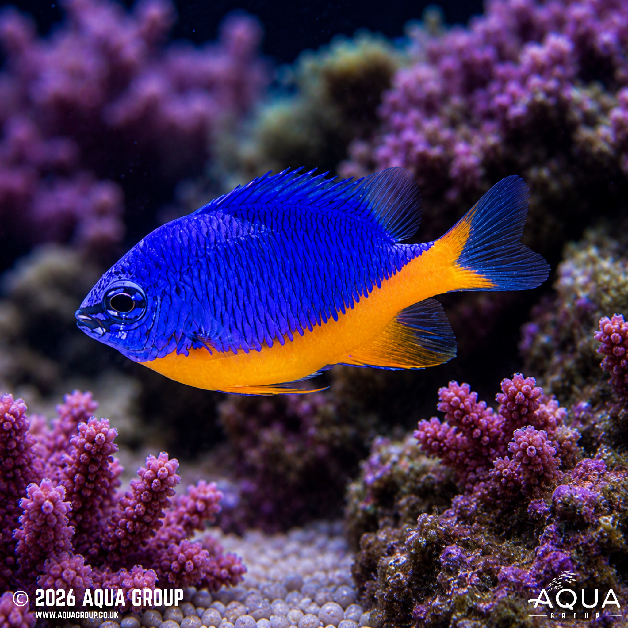 Regal Damsel (Chrysiptera hemicyanea)