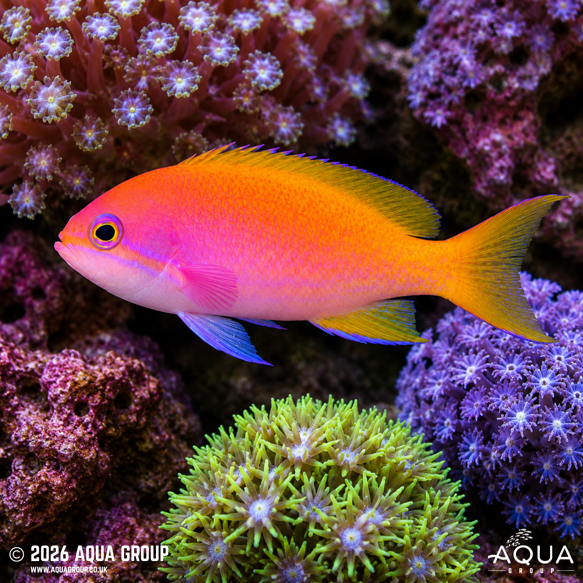 Scribbled Anthias (Pseudanthias bimaculatus)