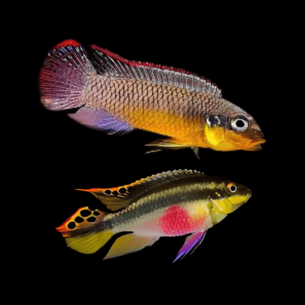 Striped Kribensis Cichlid Pelvicachromis Taeniatus 4cm - Real Aquatics