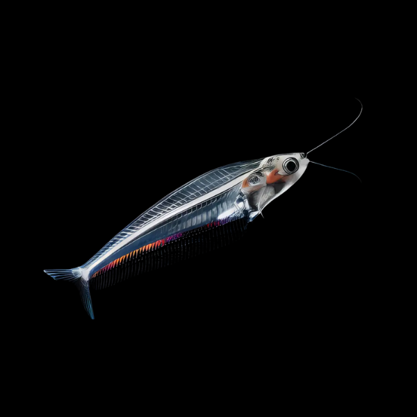 Sumatran Glass Catfish Kryptopterus Macrocephalus 5cm - Real Aquatics