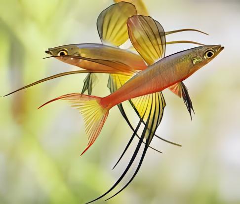 Threadfin Rainbow Fish Iriatherina Werneri 5cm - Real Aquatics
