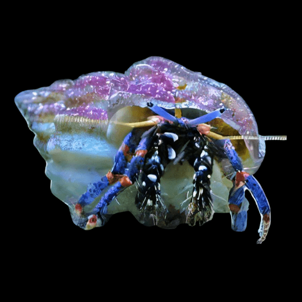 True Blue Legged Hermit Crab Clibanarius Tricolor - Real Aquatics