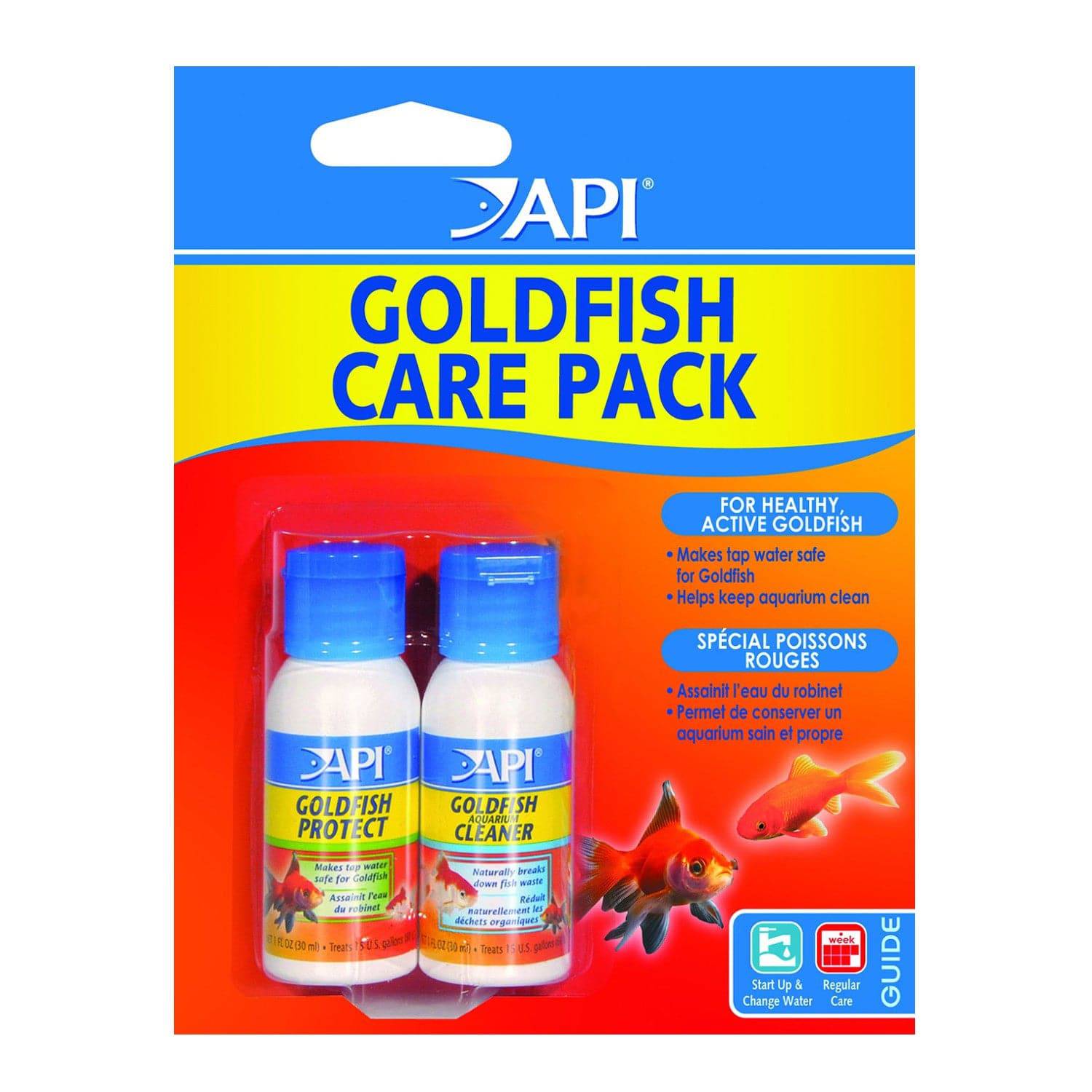 API Goldfish Care Success Pack - Protect 30ml / Cleaner 30ml - Real Aquatics