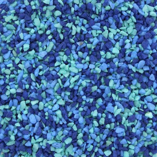 Aqua One Aquarium Fish Tank Coloured Gravel Aqua & Blue 2mm - Real Aquatics