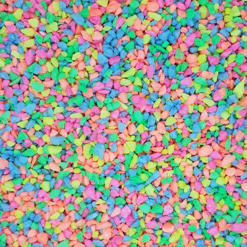 Aqua One Aquarium Fish Tank Coloured Gravel Neon 4-6mm - Real Aquatics