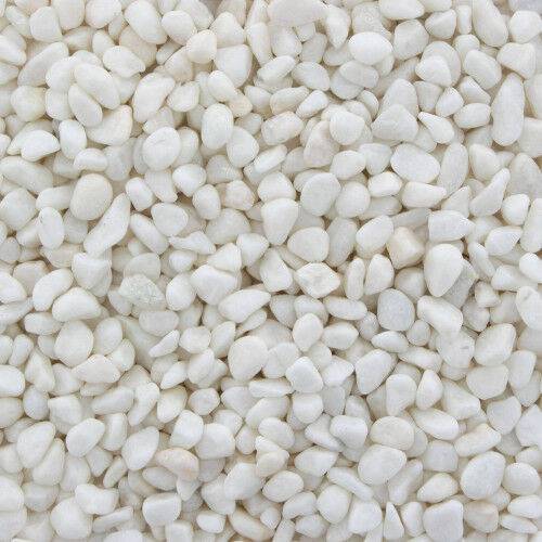 Aqua One Aquarium Fish Tank Coloured Gravel White 7mm - Real Aquatics