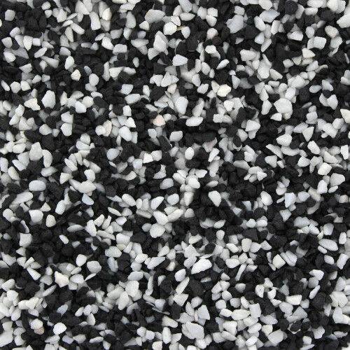 Aqua One Aquarium Fish Tank Coloured Gravel White & Black 2mm - Real Aquatics