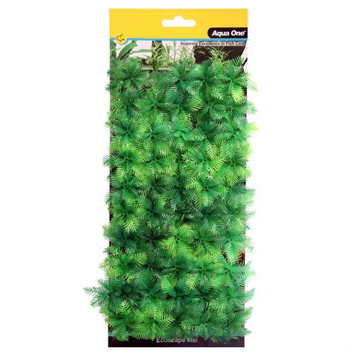 Aqua One EcoScape Aquarium Fish Tank Plastic Plant Mat Fern 25 x 11.5cm - Real Aquatics