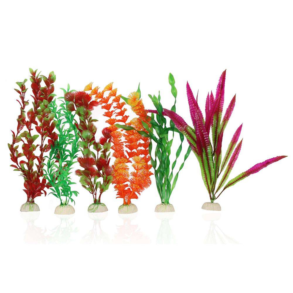 Aqua One Plastic Plant Packs Large 30cm 6pk