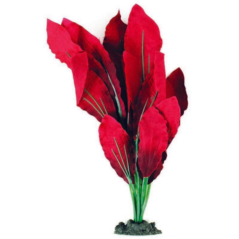 Aqua One Silk Plants Amazon Red 3 Sizes - Real Aquatics