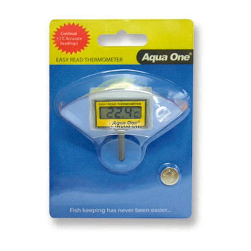 Aqua One Easy Read Internal Thermometer Digital LCD - Real Aquatics