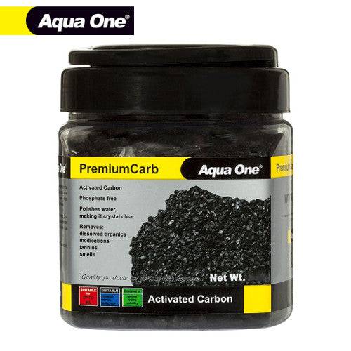 Aqua One Activated Carbon Filter Media PremiumCarb 450g - Real Aquatics