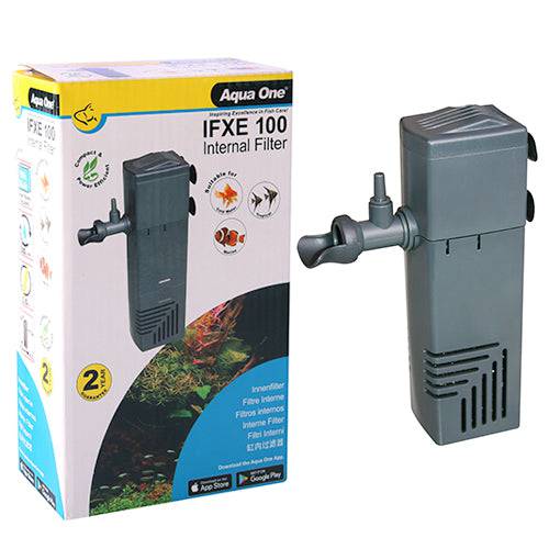 Aqua One Fish Tank Internal Filter IFXE 100 350L/h Aquariums up to 100L - Real Aquatics