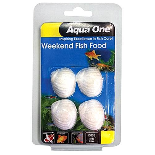 Aqua One Weekend Fish Food Feeder 4 Blocks 2-4 days - Real Aquatics