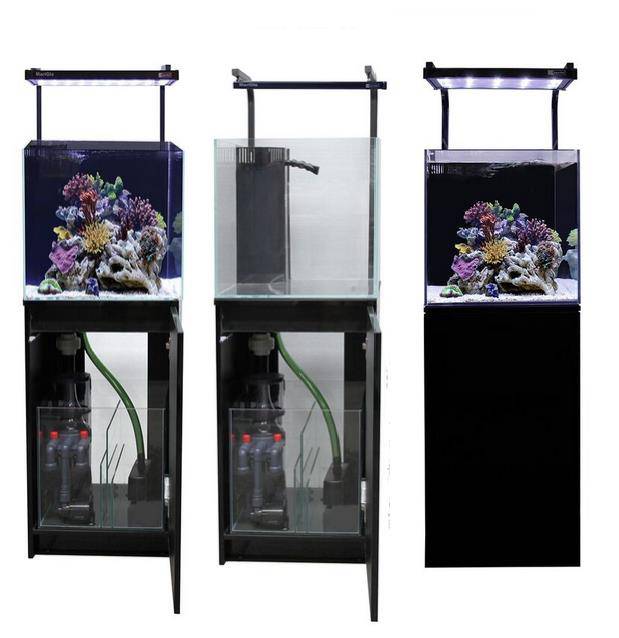 Aqua One MiniReef 90 Aquarium & Cabinet 90L Black & White - Real Aquatics