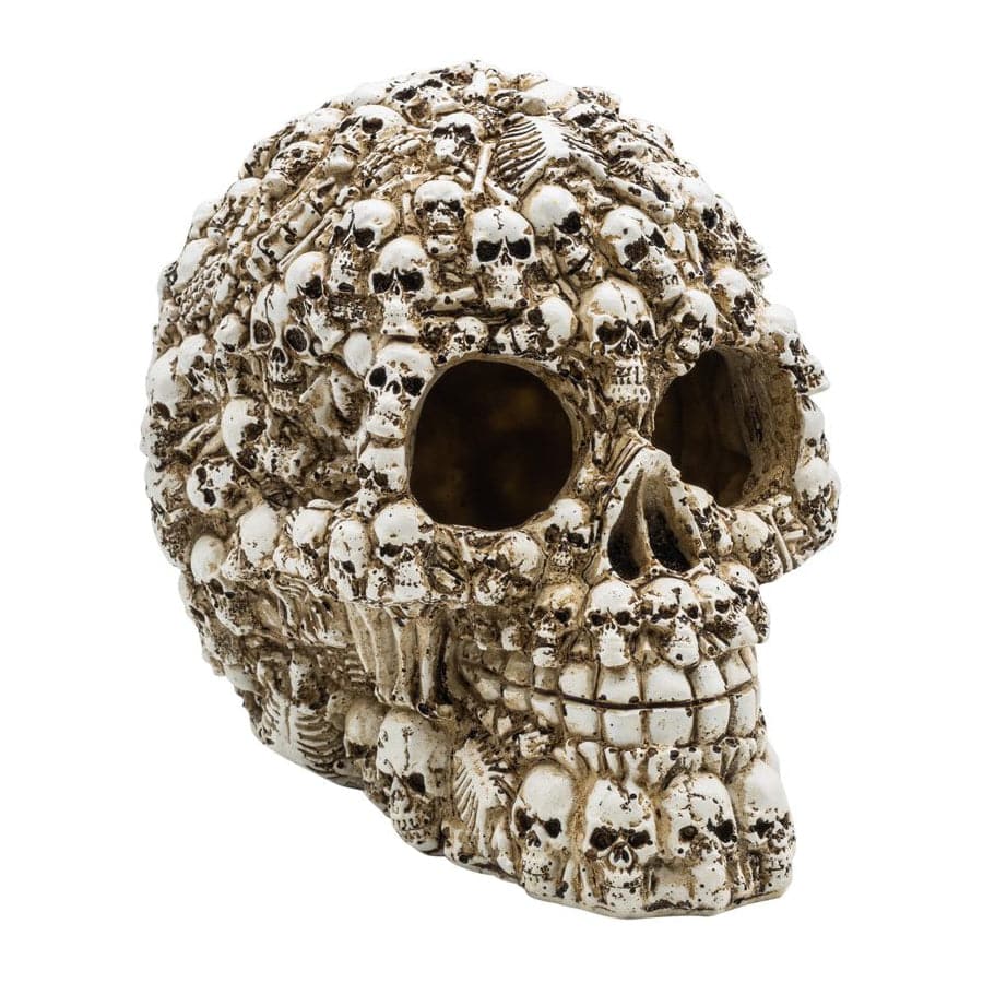 AquaSpectra Aquarium Ornaments Decorated Skull