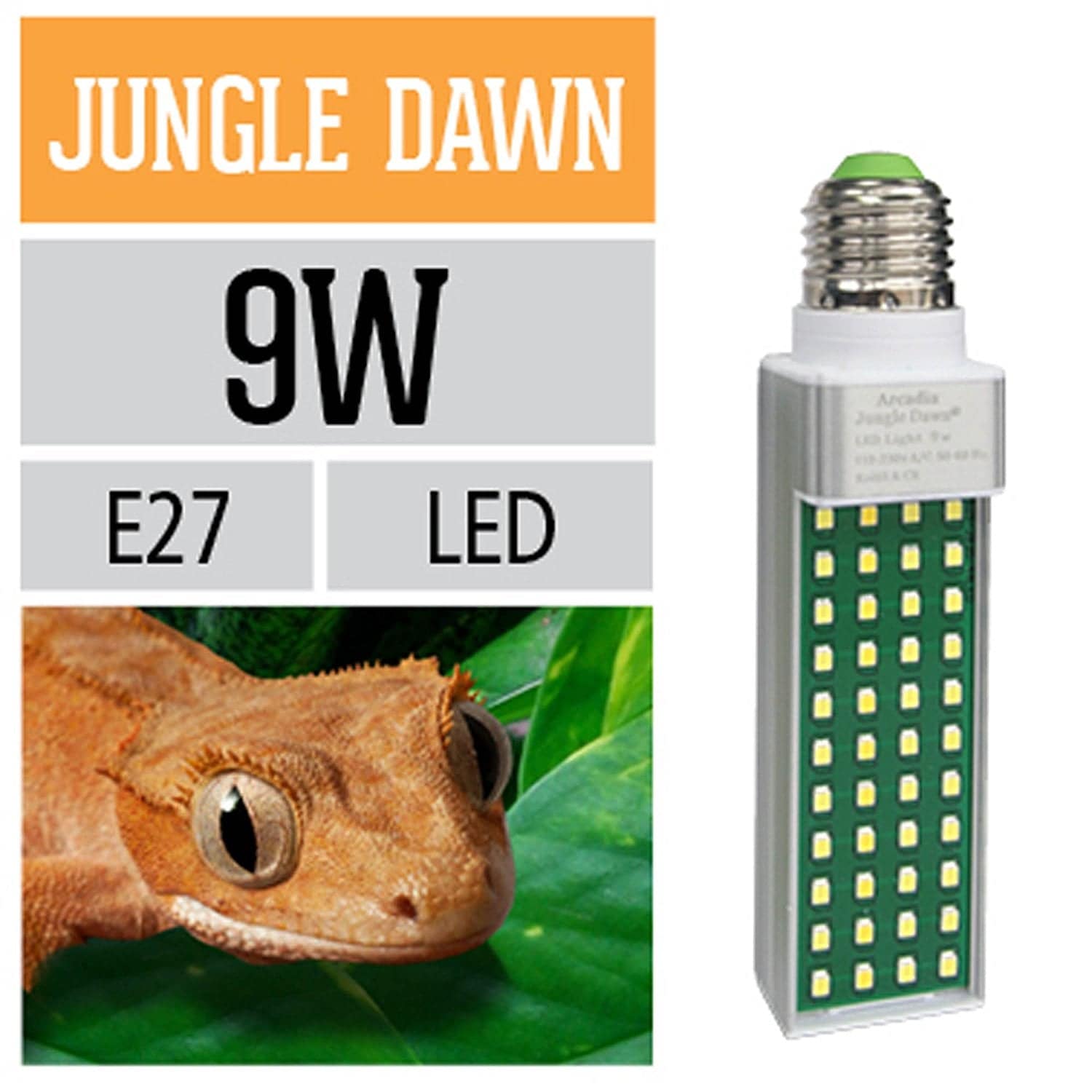 Arcadia Reptile Jungle Dawn Plant Growth LED Lighting E27 9w - Real Aquatics