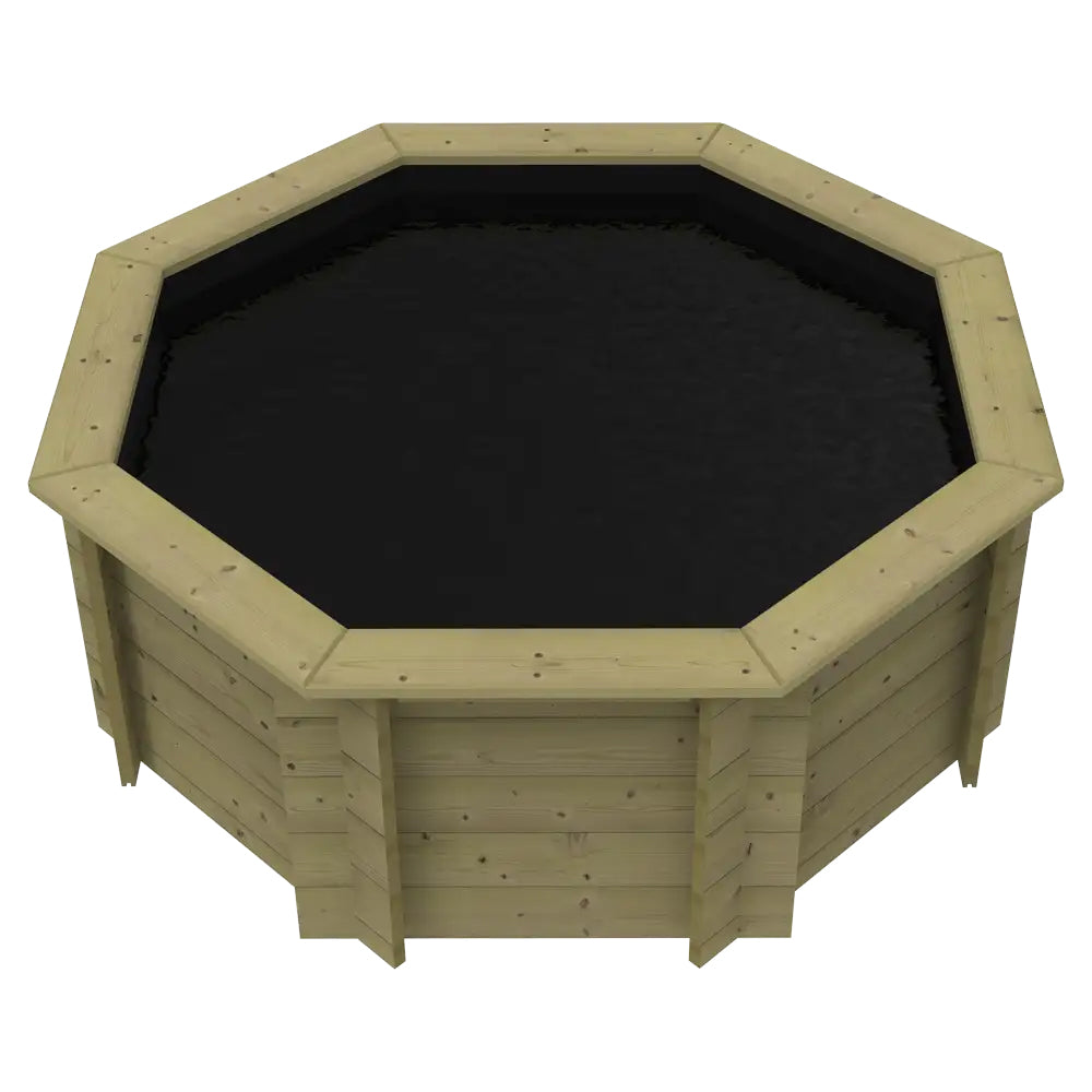 The Garden Timber Company Wooden Fish Ponds 6ft Octagonal 697mm Height 1305L