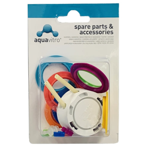 Aquavitro Sentia Pump Head Replacement Colored Rings and Clips Set