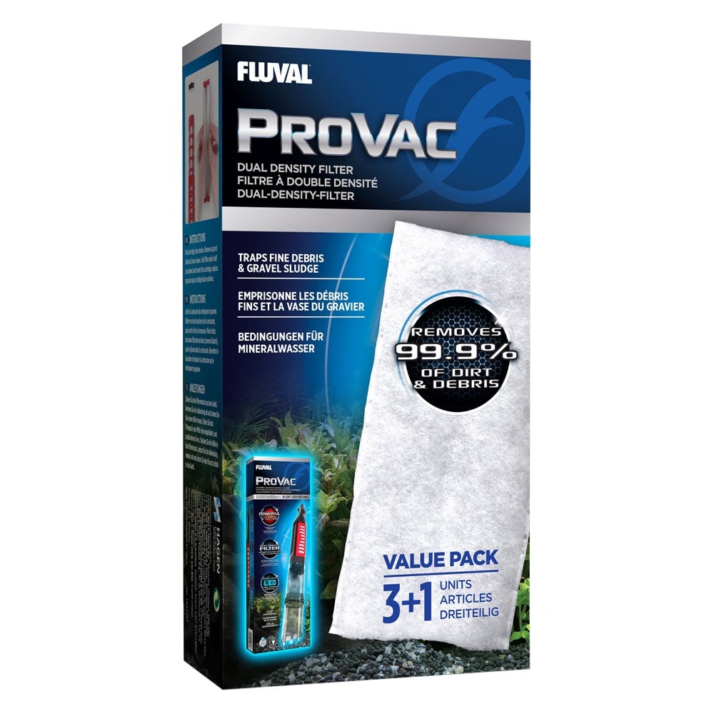 Fluval ProVac Dual Density Filter Pad Pack of 4