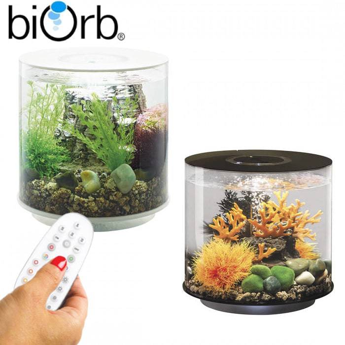 BiOrb Tube 15 Aquarium MCR LED Lighting Black / White - Real Aquatics