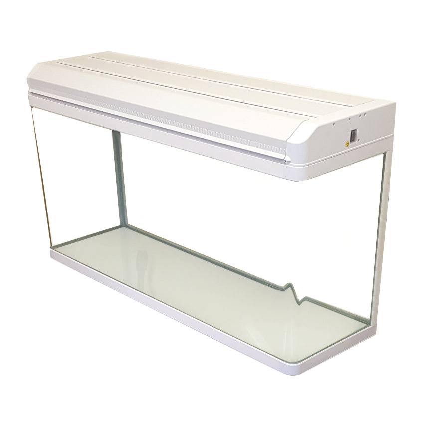 Aquarium Fish Tank 100cm 150L Black / White - Real Aquatics