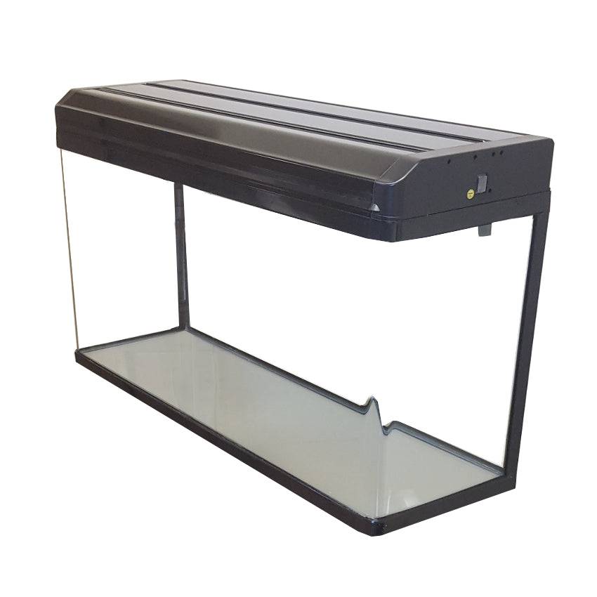 Aquarium Fish Tank 100cm 150L Black / White - Real Aquatics