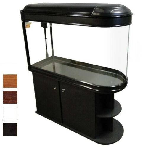 Bullet Shaped Fish Tank Aquarium with Cabinet 105cm 312L 3 Colours - Real Aquatics