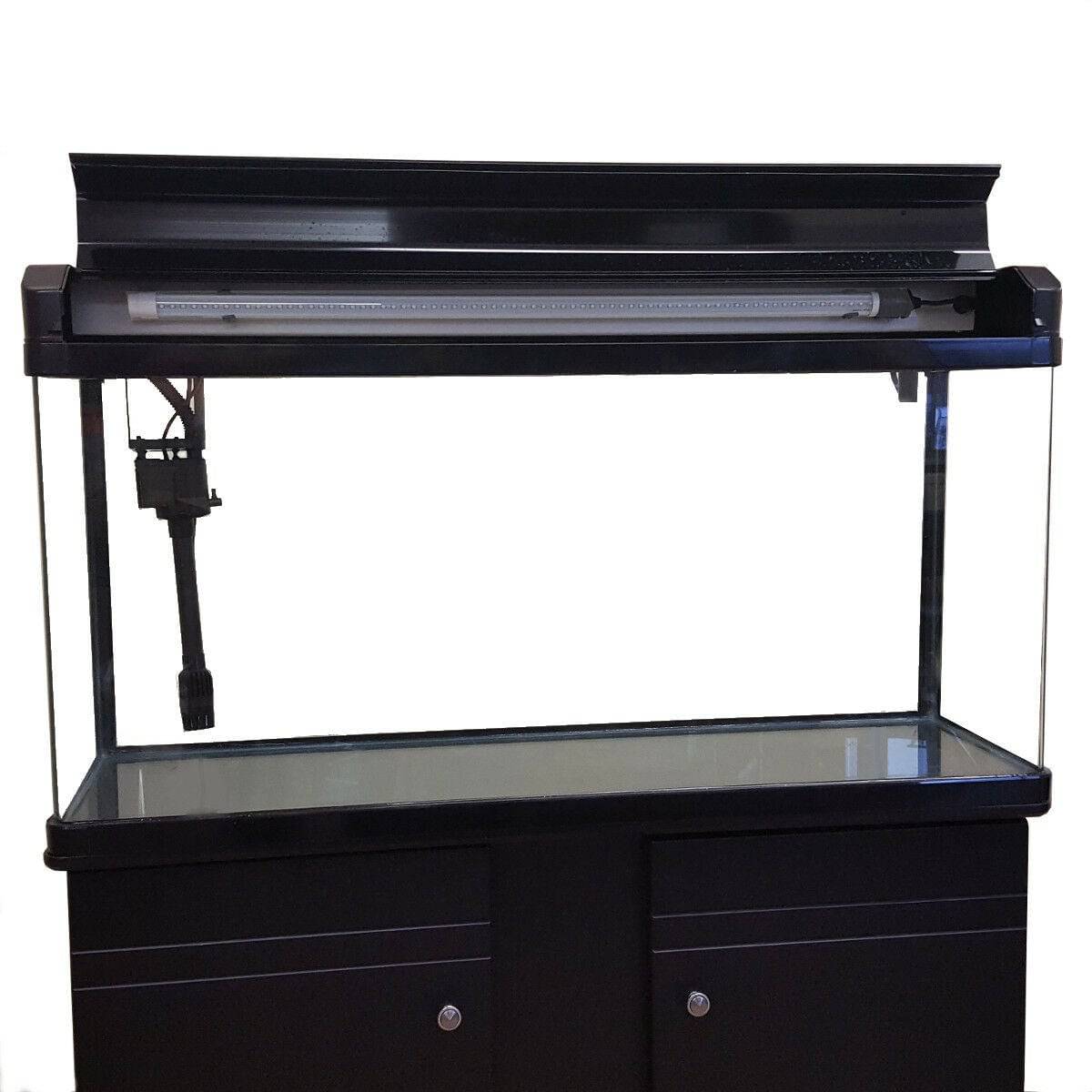 BOYU Aquarium Fish Tank & Cabinet 80cm 120L Black / White - Real Aquatics