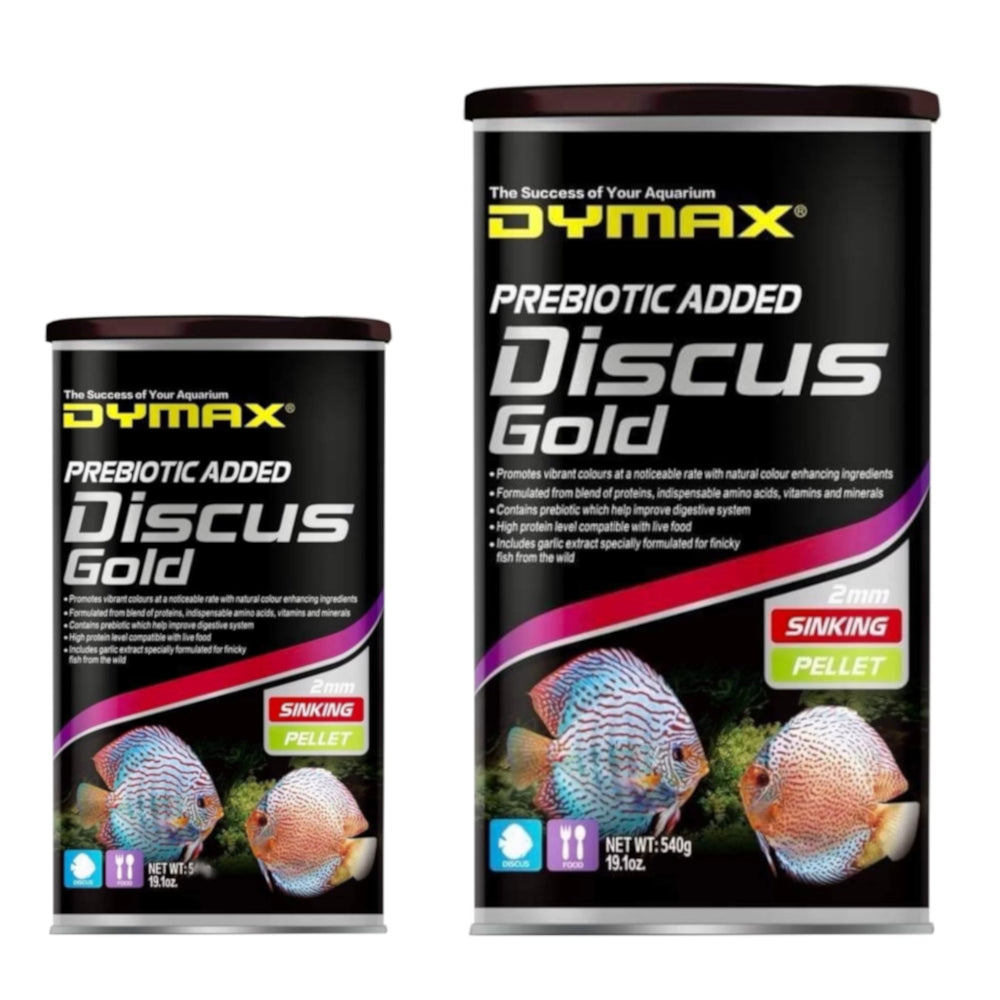 Dymax Discus Gold 60/170g – Sinking Pellets for Discus and Large Freshwater Fish