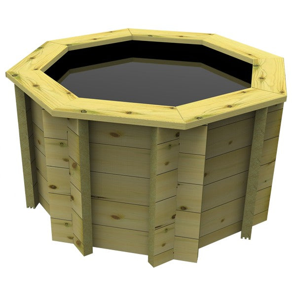 The Garden Timber Company Wooden Fish Ponds 4ft Octagonal 697mm Height 506L