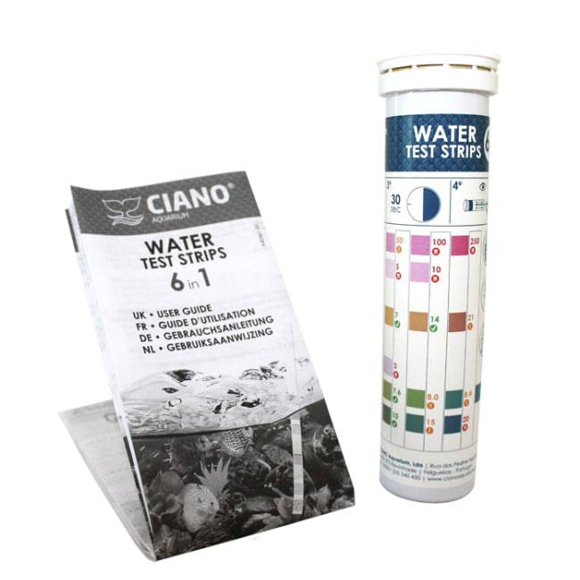 Ciano Water Test Strips 6 in 1 (50 strips / 300 tests) - Real Aquatics