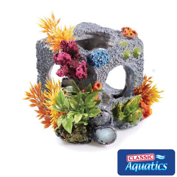 Classic Aquatics Cubic Habitat Coral Ornament 110mm Small - Real Aquatics