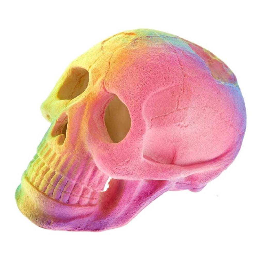 Classic Aquatics Fluorescent Skull Ornament - Real Aquatics