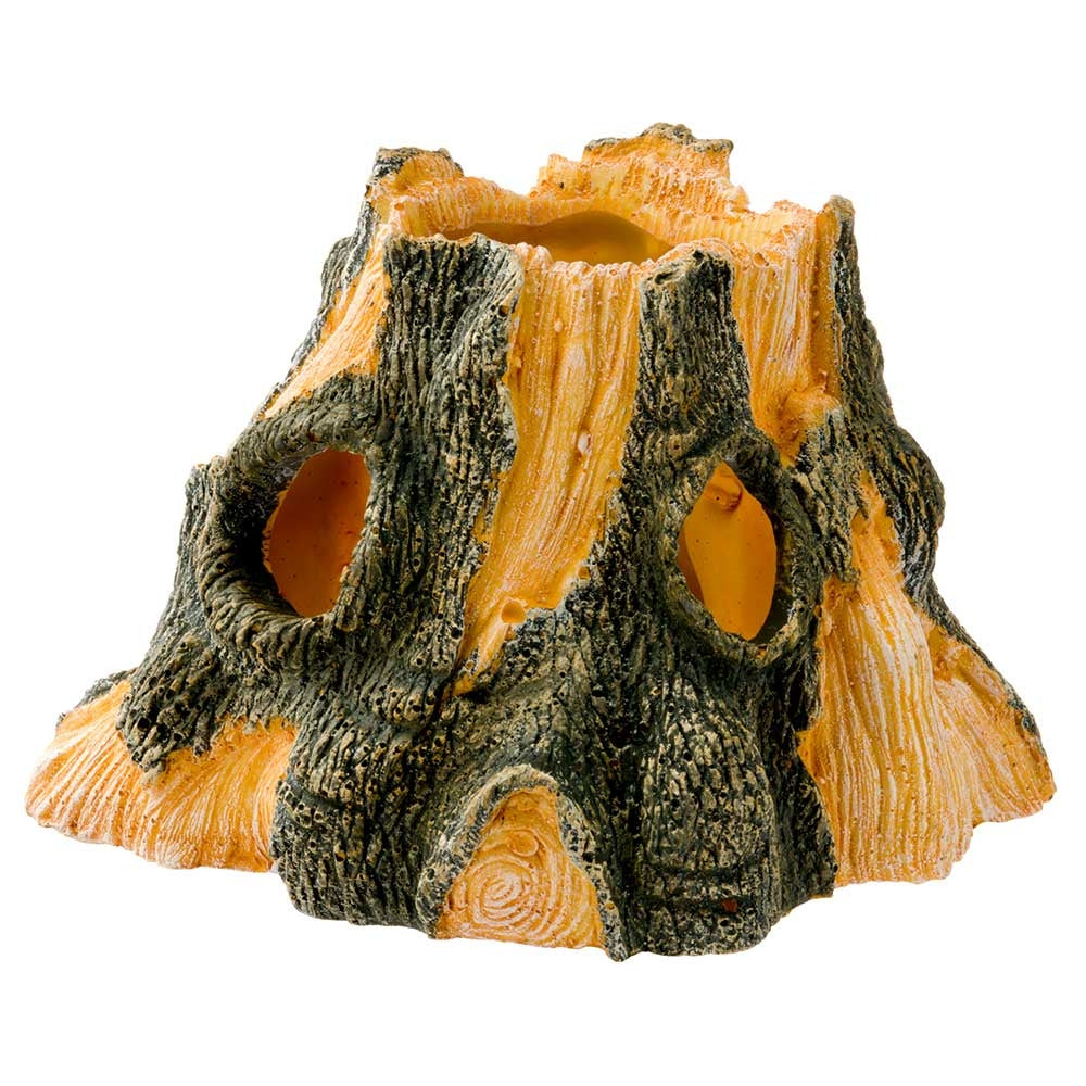 Hydor Show Kit Box Tree Stump Ornament with Aerator and LED Lighting
