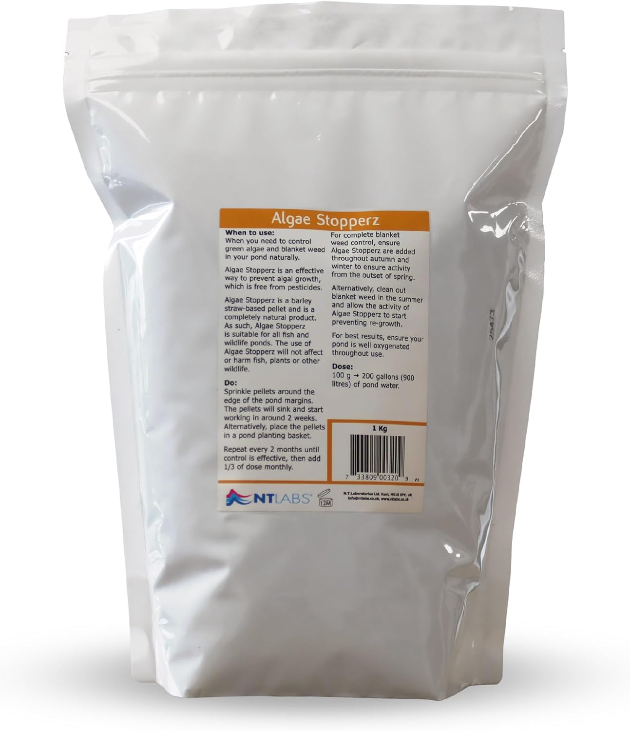 NT Labs Algae Stopperz - Barley Straw Pellets
