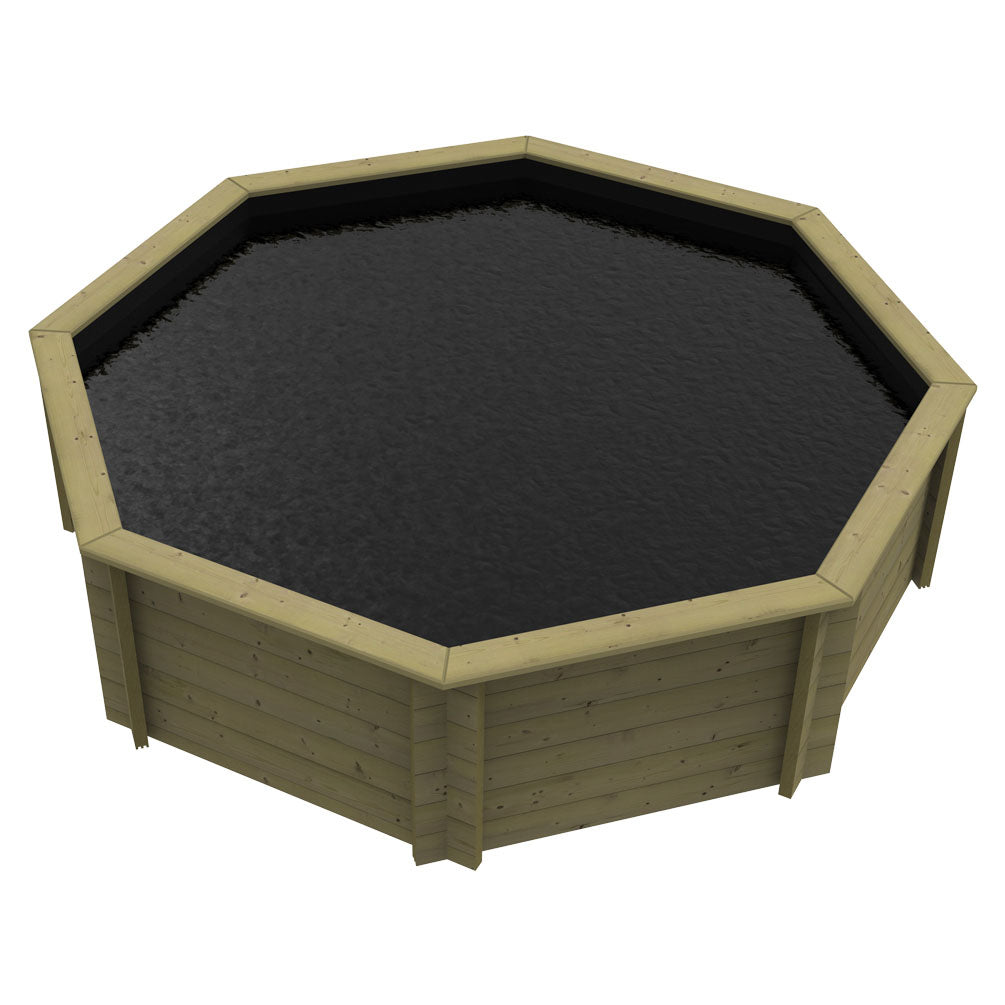 The Garden Timber Company Wooden Fish Ponds 10ft Octagonal 831mm Height 4959L
