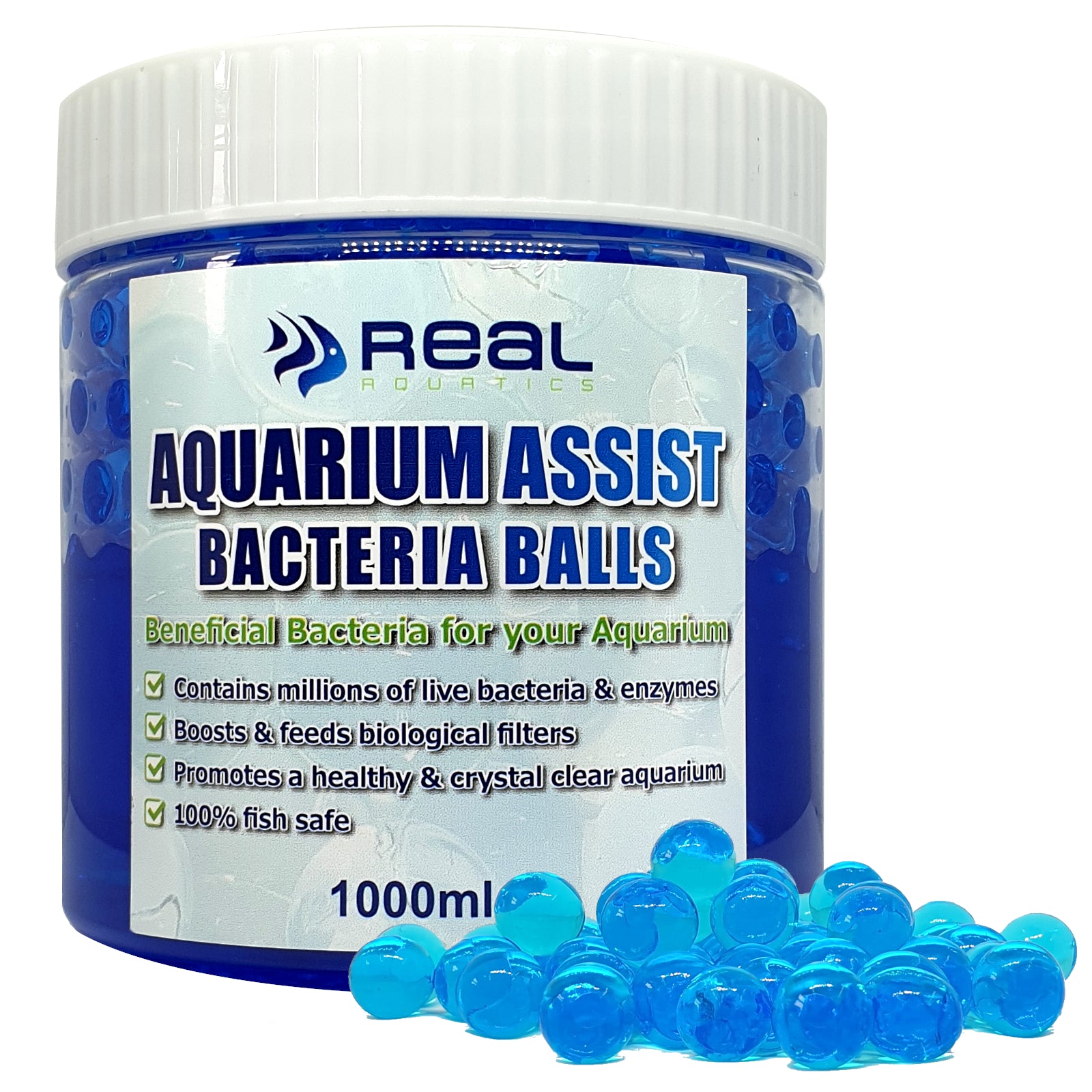 Real Aquatics Aquarium Assist Beneficial Bacteria Balls 3 Sizes