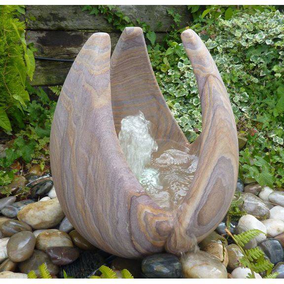 Babbling Lily Rainbow Sandstone Garden Water Feature 40cm