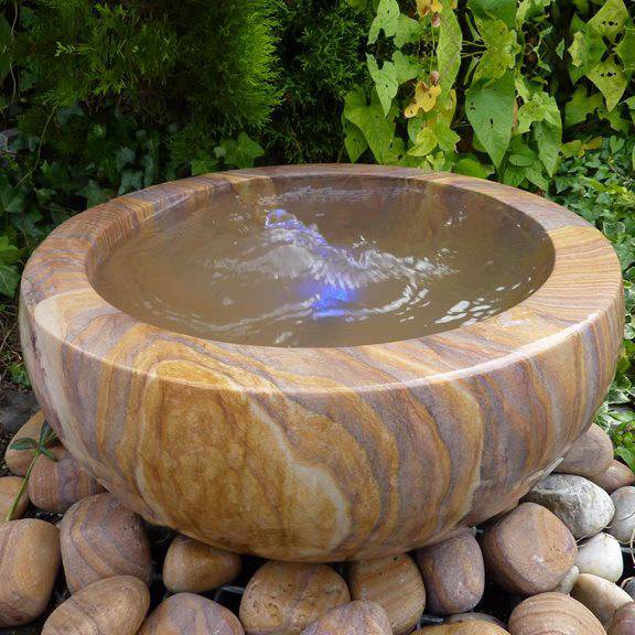 Rainbow Babbling Urn Garden Water Feature Diameter 50cm - Real Aquatics