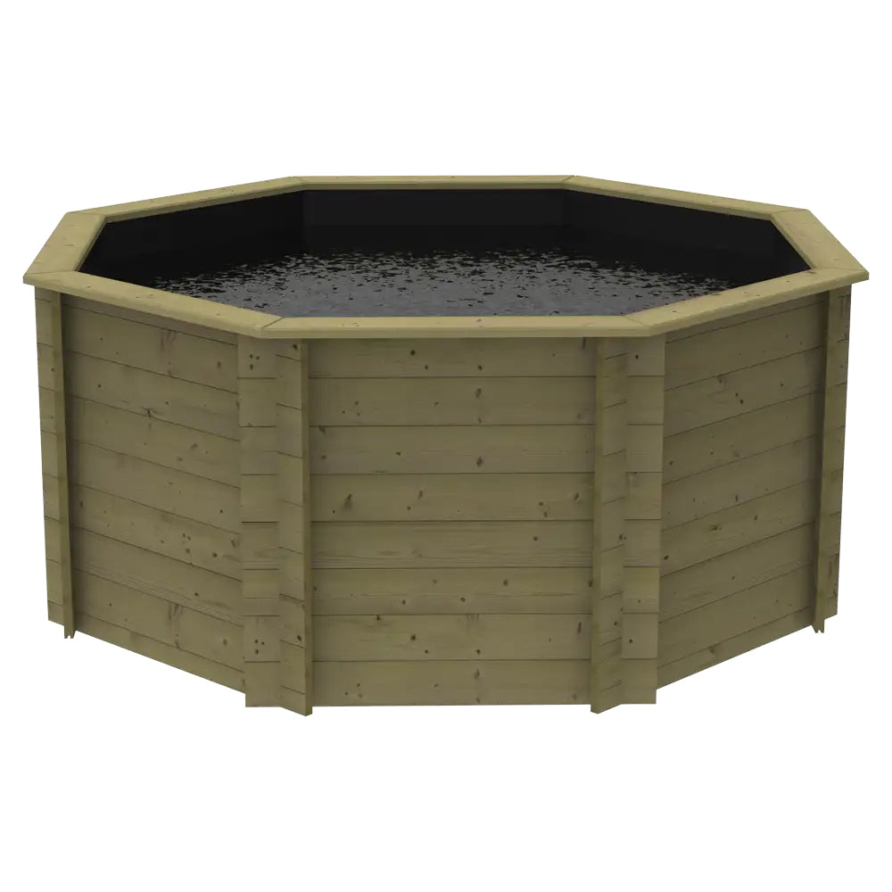 The Garden Timber Company Wooden Fish Ponds 8ft Octagonal 1099mm Height 4297L