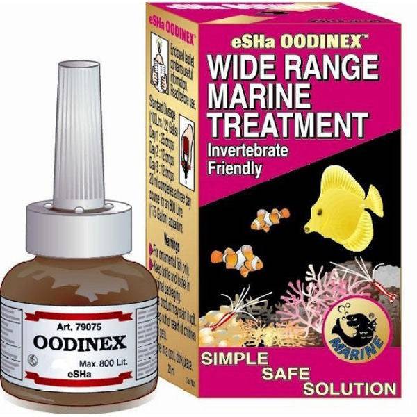 eSHa Oodinex Wide Range Marine Treatment 20ml - Real Aquatics