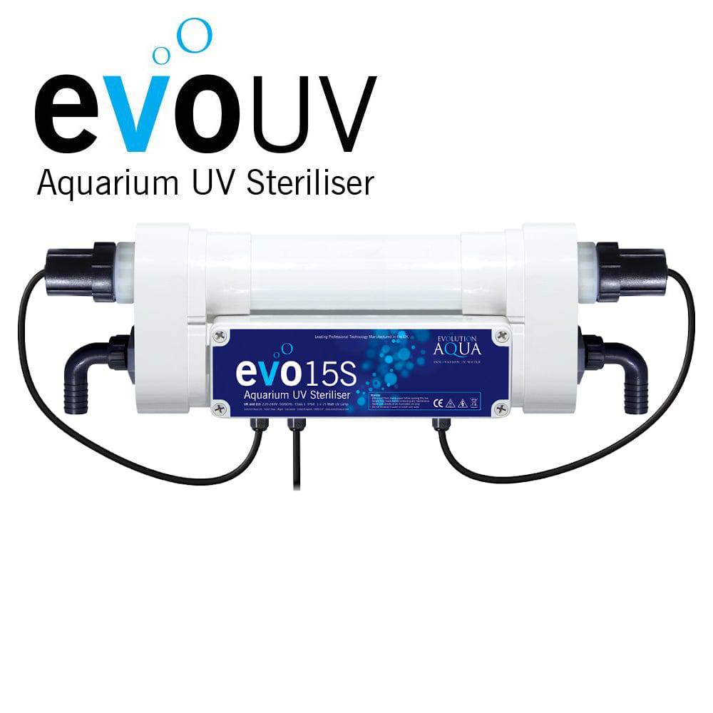 Evolution Aqua evoUV Aquarium Fish Tank UV Steriliser 15w Tanks up to 400L - Real Aquatics