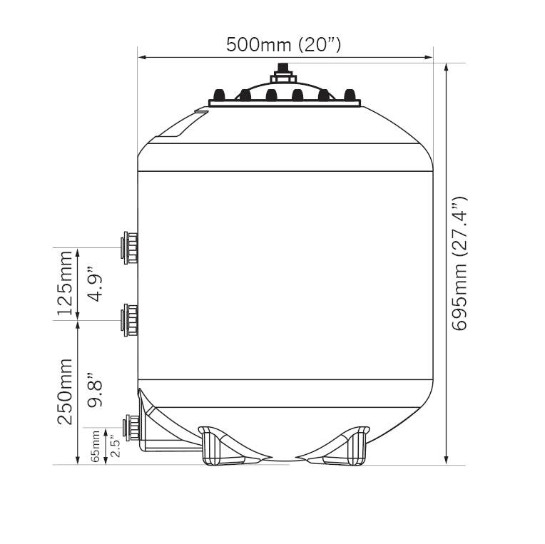 Evolution Aqua Pressure Pond K+ Advanced Filter 20 - Real Aquatics