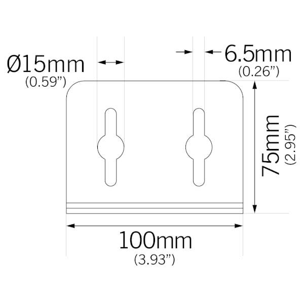 Evolution Aqua Tempest 3mm Mounting Bracket (Pair) 5100-725