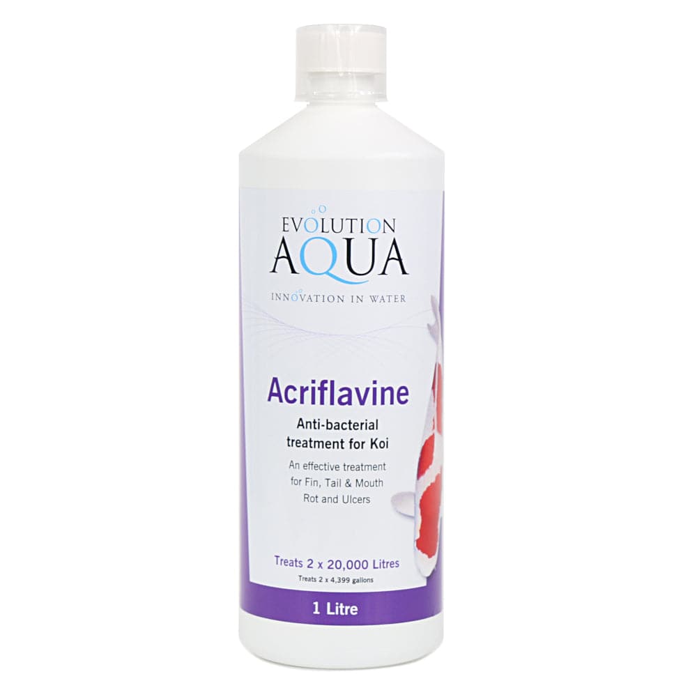 Evolution Aqua Pond Acriflavine Anti-bacterial Treatment for Koi 500/1000ml - Real Aquatics